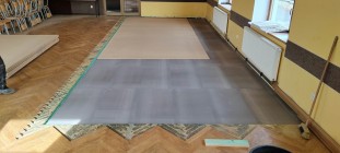 Oprava parket  - obecní sál